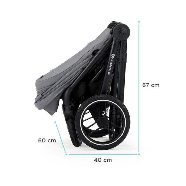 KINDERKRAFT Cochecito combinado Nea 2en1 Midnight Black