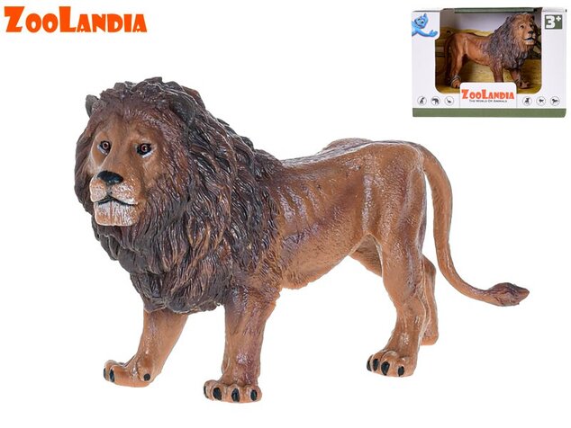 Zoolandia Löwe/Löwe mit Jungtier 13 cm im Karton