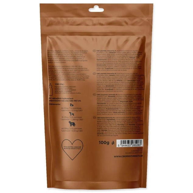 Pamlsok CBD Immunity M 100g