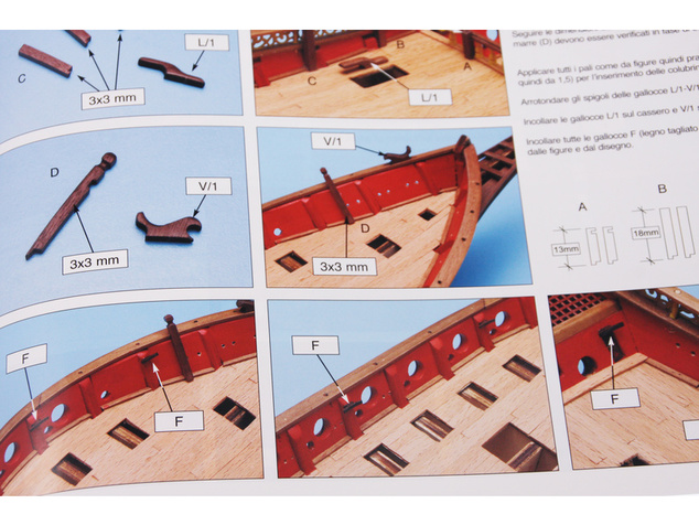 AMATI Sciabecco pirátska loď 1753 1:60 kit