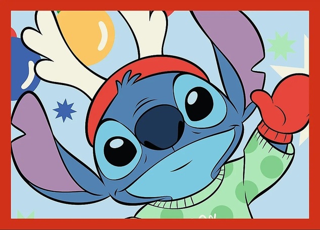Trefl Puzzle 4v1 Stitch Xmas