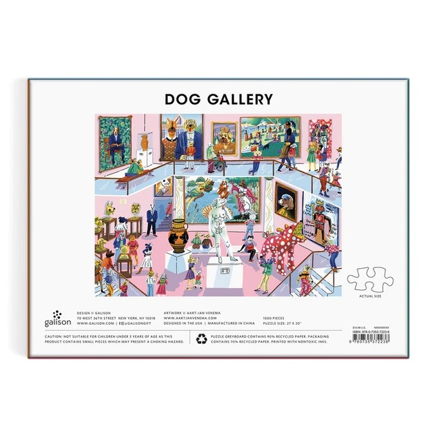 Galison Puzzle Hunde-Galerie 1000 Teile