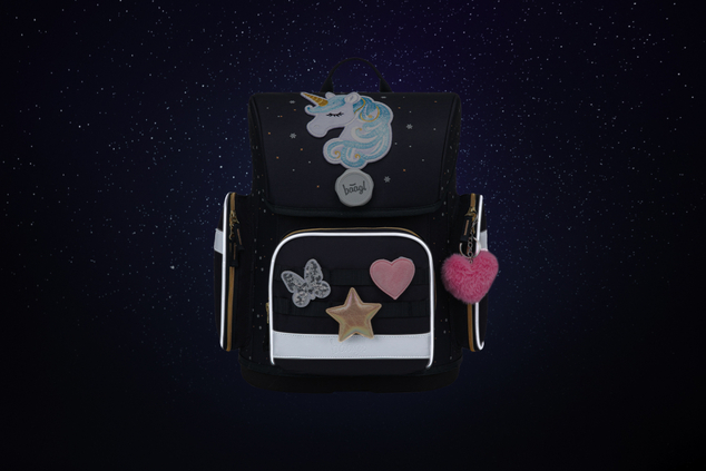 BAAGL Cartella Scolastica Ergo Unicorn Gold