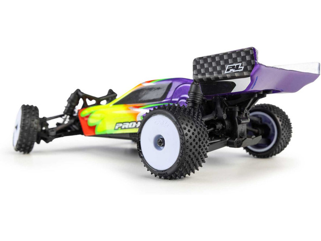 Pro-Line kolo 1:24 kobercové, přední Wedge, zadní Prism, disk bílý, Hex 7mm (4): Losi Micr