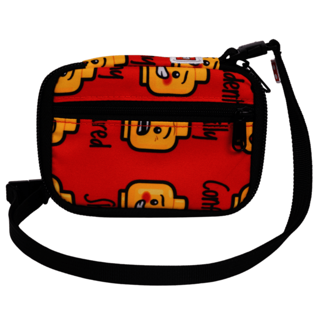 LEGO minifigures RED, TODAY I FEEL - billetera de viaje