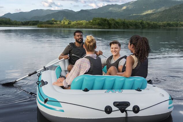 Bestway 65158 Aufblasbares Floß Adventure Elite X4, 315 x 165 x 41,5 cm