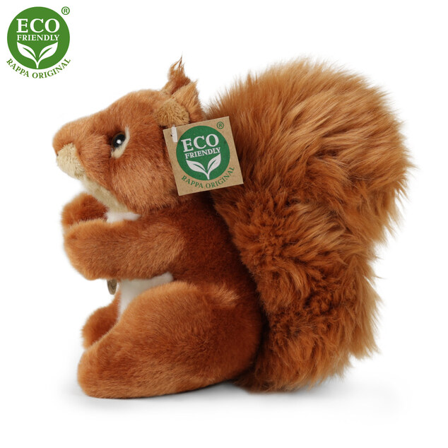 Plyšová veverička 18 cm ECO-FRIENDLY