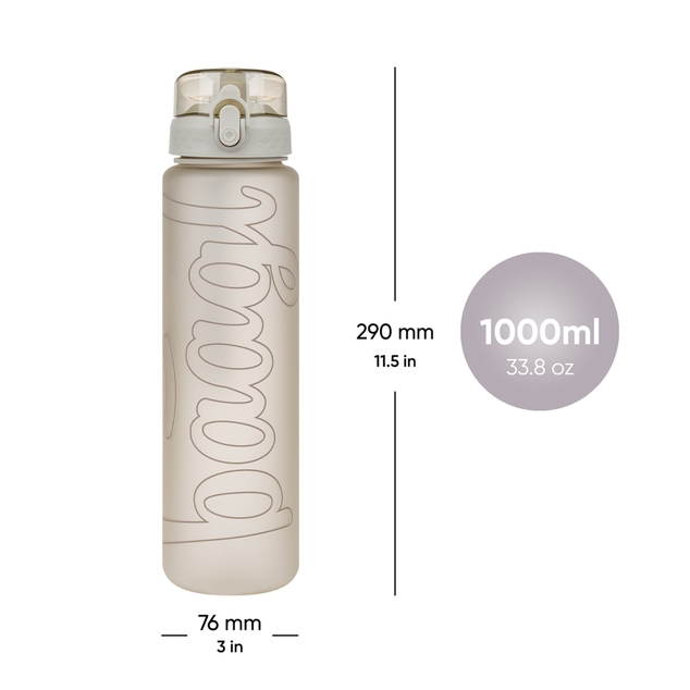 BAAGL Tritan-Flasche für Getränke Mist, 1000 ml