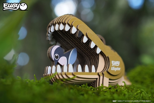 EUGY Aligator 3D kartonasta sestavljanka