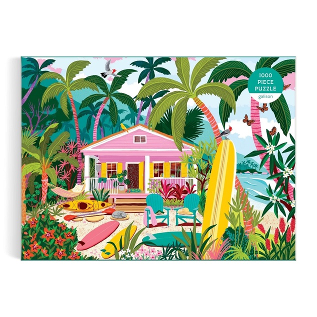 Galison Puzzle Bungalou de surf 1000 piese