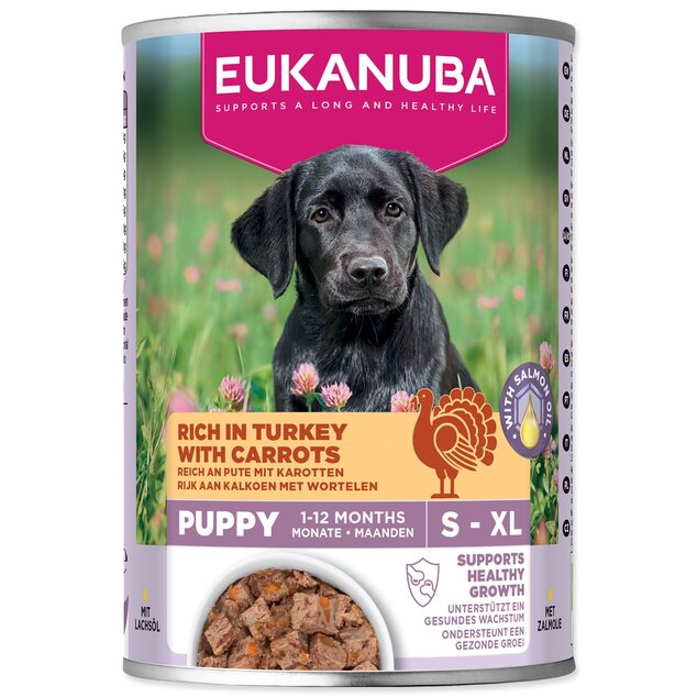 Konzerva EUKANUBA Puppy bohatá na morčacie s mrkvou 400 g