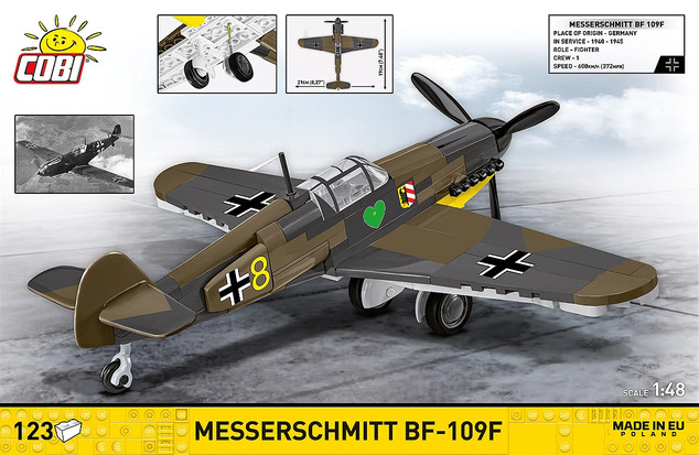 Cobi II WW Messerschmitt BF-109F, 1:48