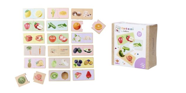 Montessori Puzzle ovocie a zelenina