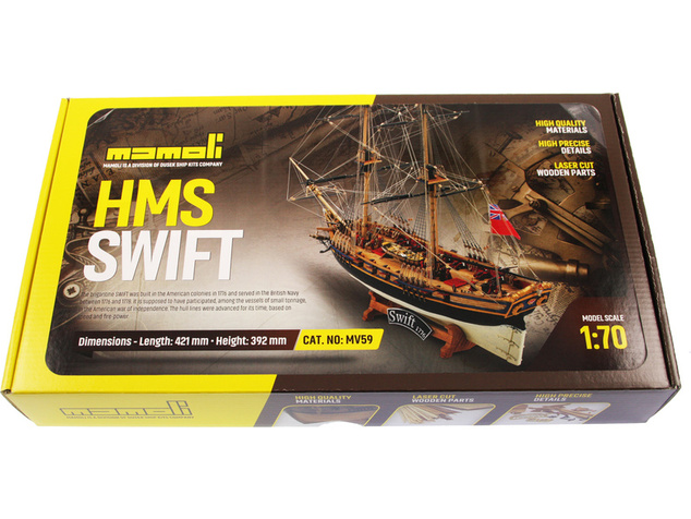 MAMOLI Swift 1776 1:70 komplet