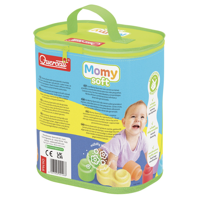 Quercetti Momy Soft Bag - cuburi moi - 28 buc