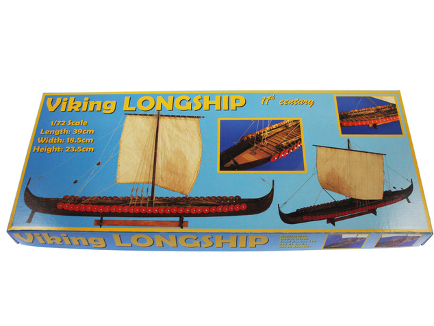 Dušek Vikingská predĺžená loď 1:72 kit