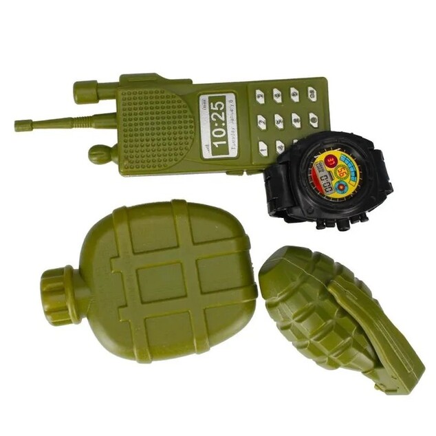 Vojenský set so samopalom 39x17 cm