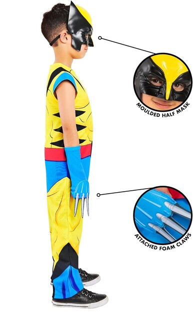 DEADPOOL Wolverine detský kostým veľkosť XXS(98-104cm)