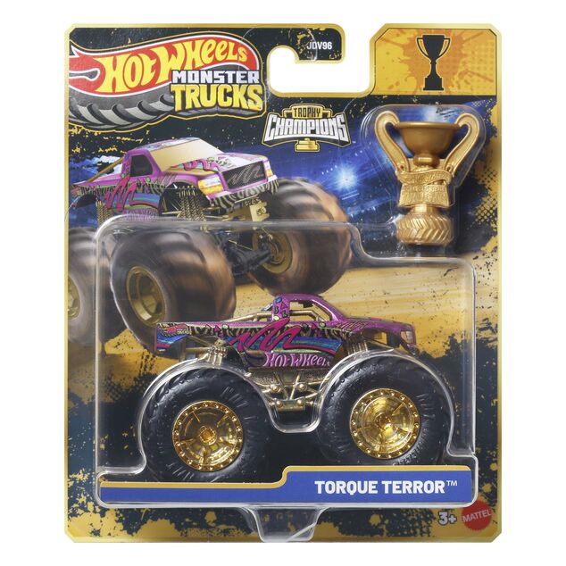Mattel Hot Wheels Monster Trucks Trophy Champions - modello in metallo 1:64 - vari tipi