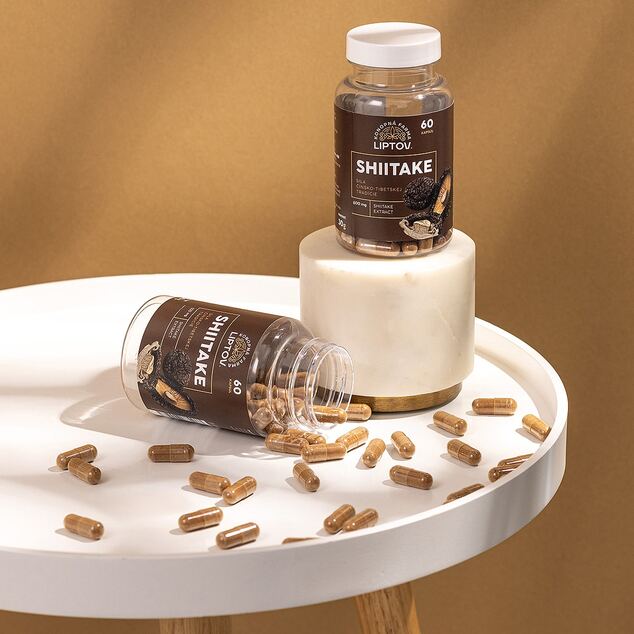 Shiitake 60 kapsúl (600mg extraktu / kapsula)