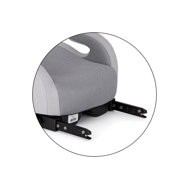 PETITE&amp;MARS Podsedák Optimus Pro i-Size Air Gentle Grey 125 - 150 cm (22-36 kg)