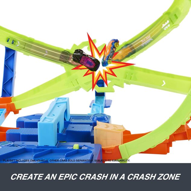 Mattel Hot Wheels Stunt-Tracks Hypersphere Crash
