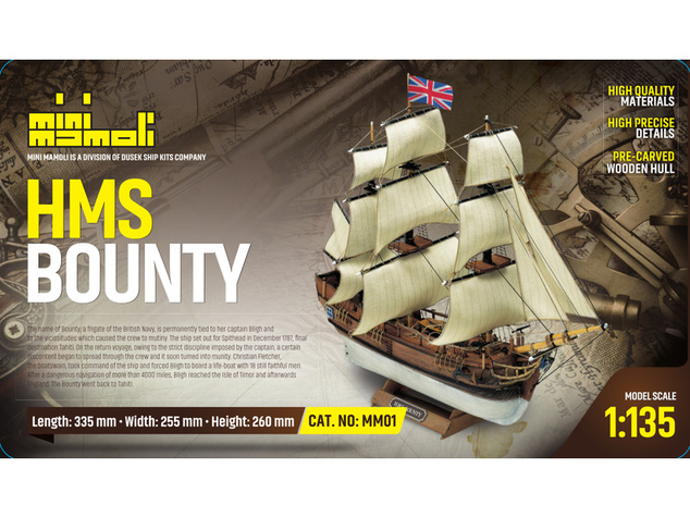 MINI MAMOLI HMS Bounty 1:135 kit