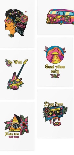 TATTonMe Tetovačky Hippie sada