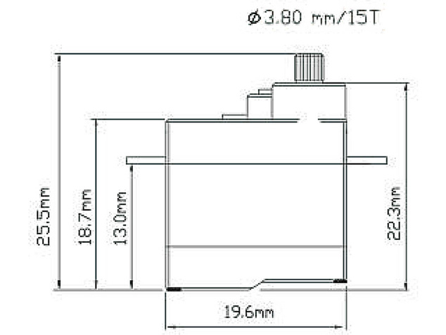 Robbe servo FS 135X HV 2.2kg.cm 0.048s/60° MG