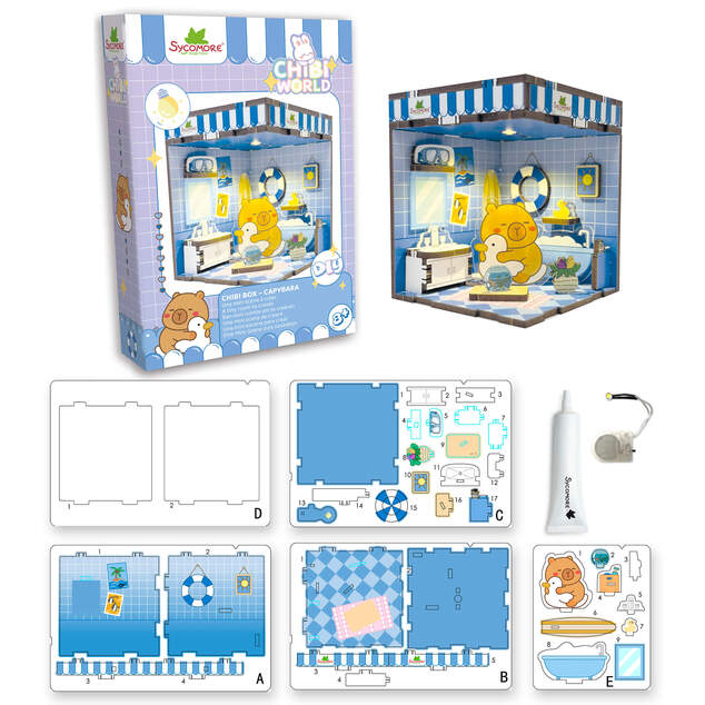 Sycomore Chibi mundo - Mini caja con capibara