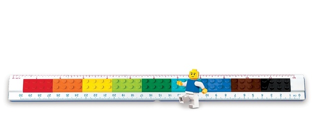 LEGO® Pravítko s minifigúrkou, 30 cm