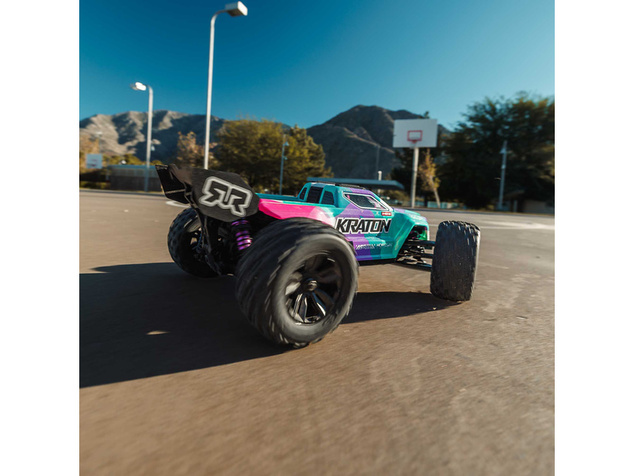 Arrma Mini Kraton 3S DSC BLX 1:16 4WD RTR turkizna/roza