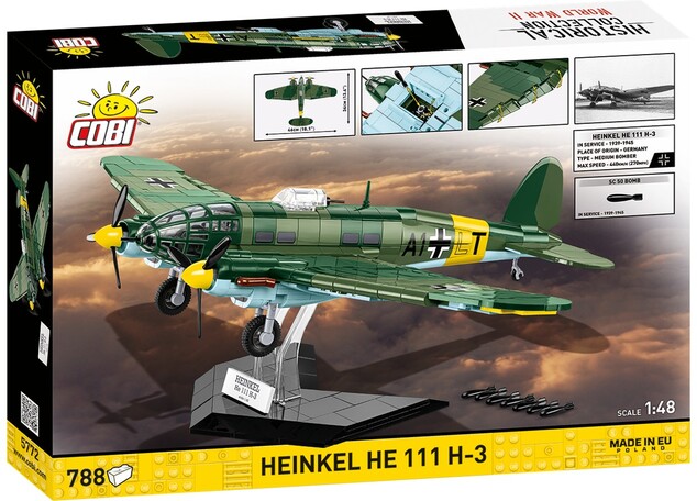 Cobi II WW Bombardier mediu german HEINKEL HE 111 H-3, 1:48