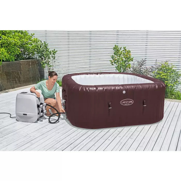 Bestway 6001U Jacuzzi LAY-Z-SPA® Maldives HydroJet Pro para 7 personas (Ahorro de energía) 201x80cm