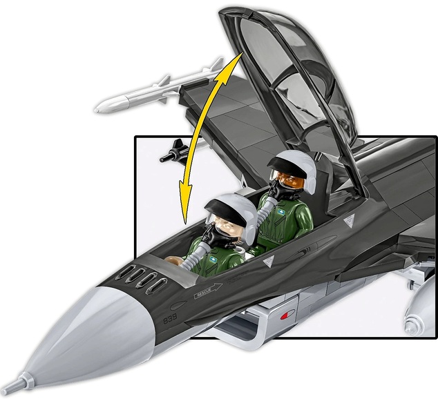 Cobi 5914 Armed Forces F-16D Fighting Falcon, 438 k, 1 f