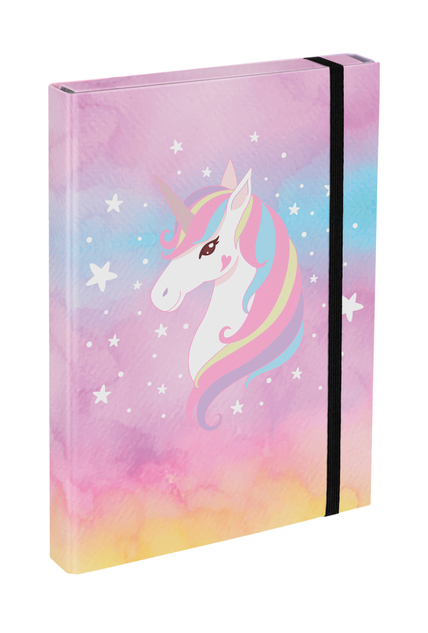 Baagl set de 5 Airy Rainbow Unicorn: mochila, estuche, bolsa, cartera, carpetas
