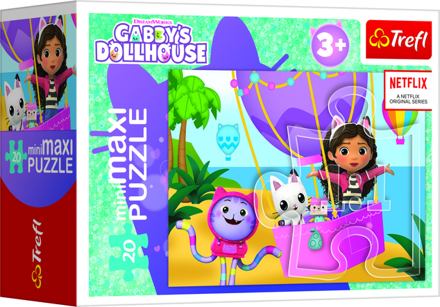 Trefl Puzzle miniMaxi 20 - Il colorato giorno di Gabby / Universal Gabby's Dollhouse
