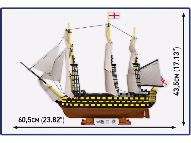 Cobi Napoleon HMS VICTORY (Trafalgar 1805), 1:144, 2517 k