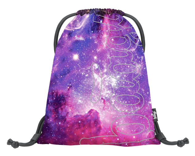 BAAGL SET 5 Skate Galaxy: Rucksack, Federmäppchen, Beutel, Gürteltasche, Laptop-Hülle