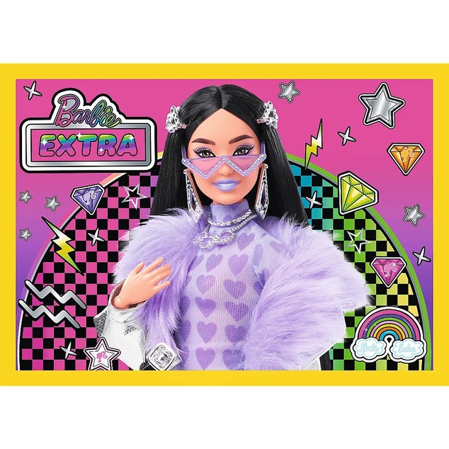 Trefl Puzzle 4 in 1 – Happy Barbie World / Mattel, Barbie