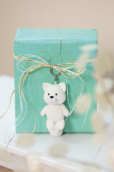 NICI kľúčenka Líška polárna Vanja 10cm, GREEN