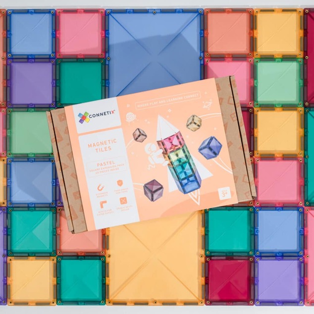 CONNETIX® Pastel Square Pack magnetická stavebnica 40 ks