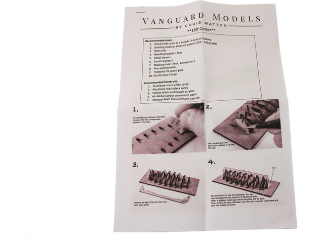 Vanguard Models Kutter boat 18 "1:64 kit