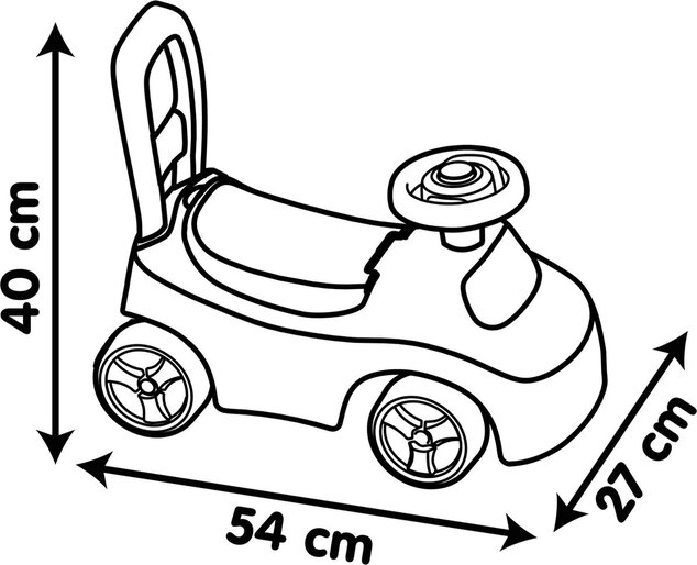 Smoby Odrážadlo Auto Červené