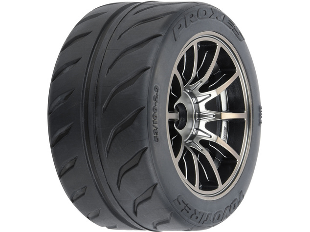 Pro-Line koleso 2.9", pneumatika Toyo Proxes R888R S3 F/R 53/100 Belted, disk 17mm Spectre (2)
