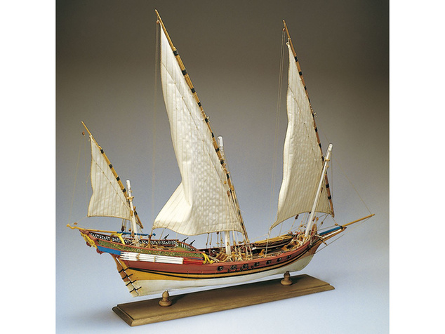 AMATI Sciabecco pirátska loď 1753 1:60 kit