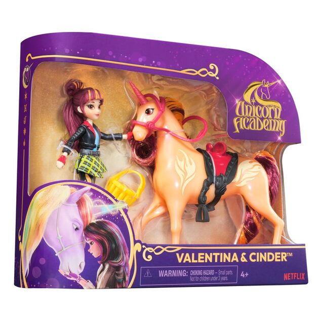 Unicorn Academy Valentin és Cinder figurák