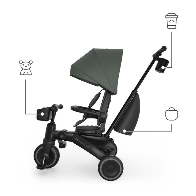 KINDERKRAFT Trojkolka Jazz 3 Green, 9m+