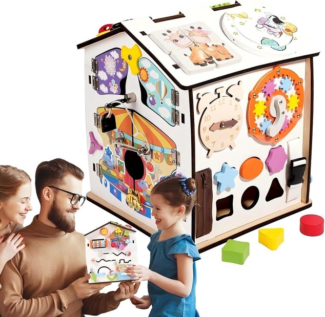 2Kids Toys Activity board Căsuță albă