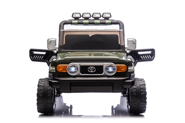 Elektrické autíčko Toyota FJ Cruiser XXL s pohonom 4x4, licencované (Dvojmiestne), zelené,